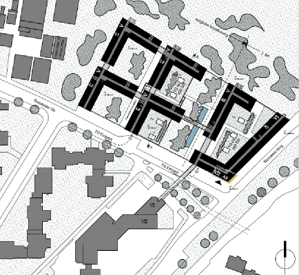 Bürobau GFK Nürnberg Lageplan